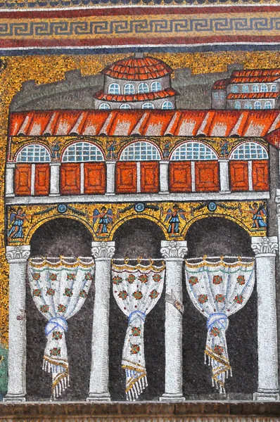 Bysantinska mosaiker av Sta vitalis, Ravenna — Stockfoto