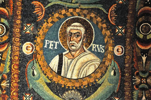 Magnífico retrato em mosaico de São Pedro — Fotografia de Stock