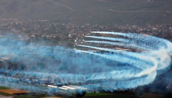 Breitling Air Show Sion — Stock Photo, Image