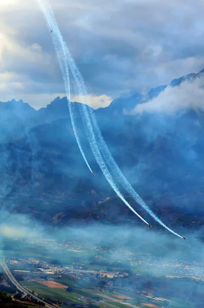 Breitling flyguppvisning sion — Stockfoto