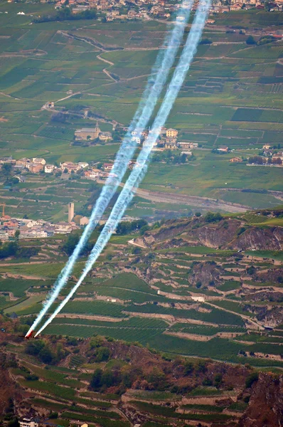 Breitling Air Show Sion — Stock Photo, Image