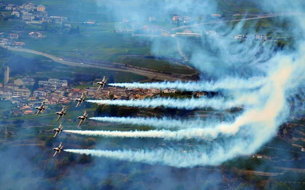 Breitling Air Show Sion — Stock Photo, Image