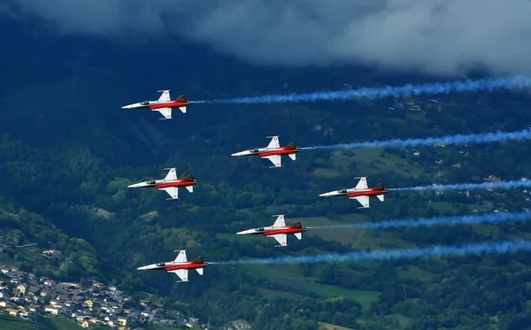 Breitling air show, sion — Zdjęcie stockowe