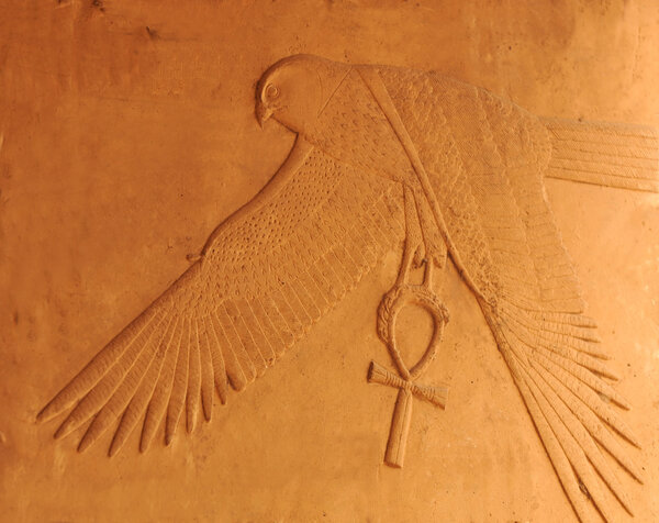 Horus at Luxor in Egypt,