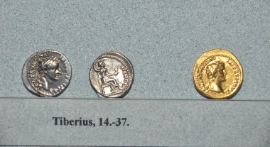 Ancient Roman coins clipart