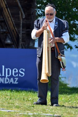 Alpine Horn Festival clipart