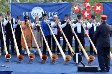 Alpine Horn Festival clipart