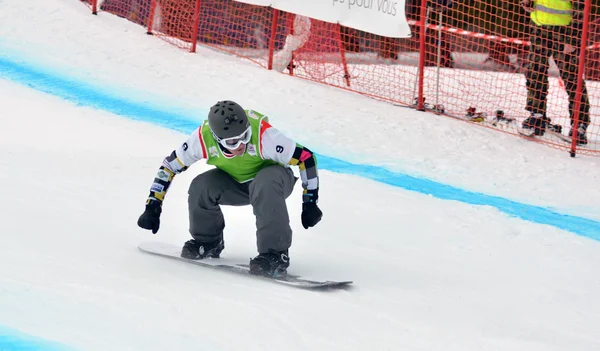 FIS Copa del Mundo de Snowboard Cruz de Snowboard —  Fotos de Stock