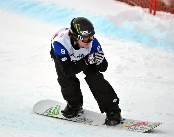 FIS Snowboard World Cup snowboardcross — Stockfoto