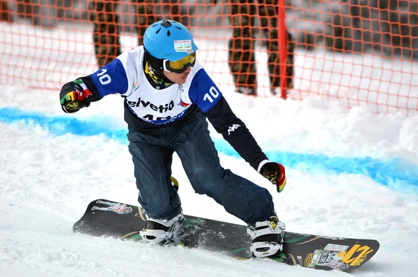 FIS Snowboard World Cup Snowboard Cross — Fotografia de Stock