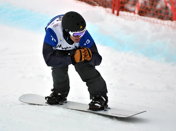 FIS Copa del Mundo de Snowboard Cruz de Snowboard —  Fotos de Stock