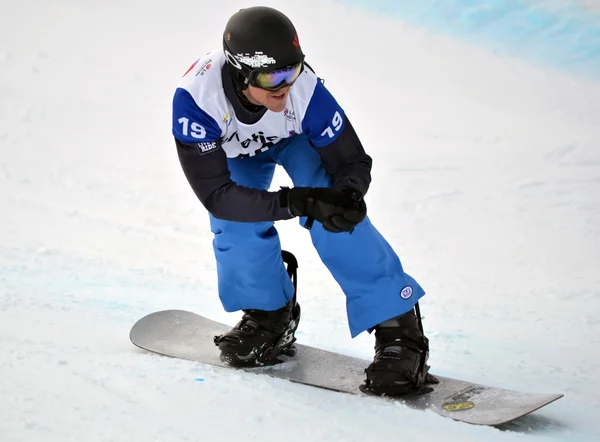 FIS Snowboard Světový pohár Snowboard Cross — Stock fotografie