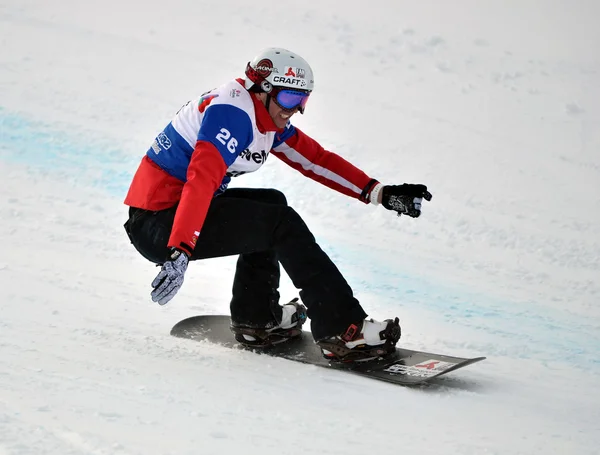FIS Snowboard World Cup Snowboard Cross — Stok Foto