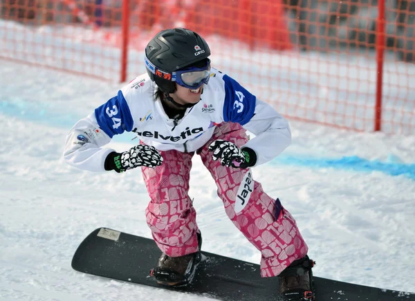 FIS Copa del Mundo de Snowboard Cruz de Snowboard —  Fotos de Stock