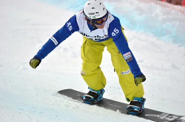 Snowboard di Coppa del mondo FIS Snowboard Croce — Foto Stock