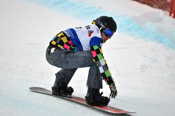 FIS Snowboard Světový pohár Snowboard Cross — Stock fotografie