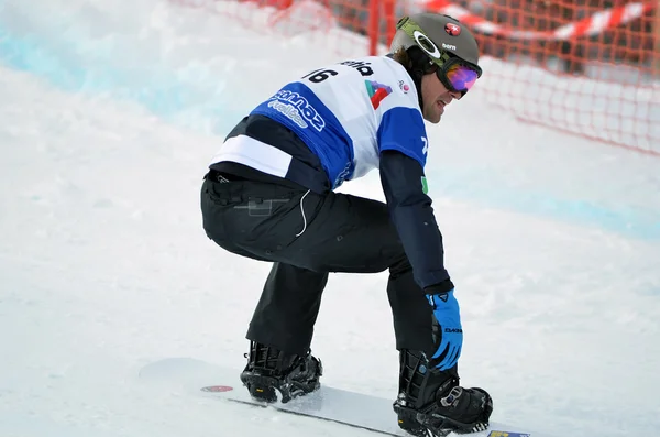 Snowboard di Coppa del mondo FIS Snowboard Croce — Foto Stock