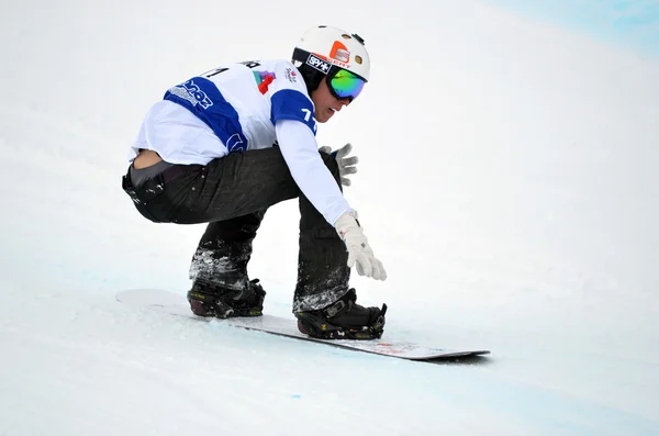 Fis 滑雪板世界杯滑雪板交叉 — 图库照片