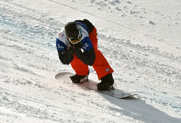 FIS Snowboard világ kupa Snowboard kereszt — Stock Fotó