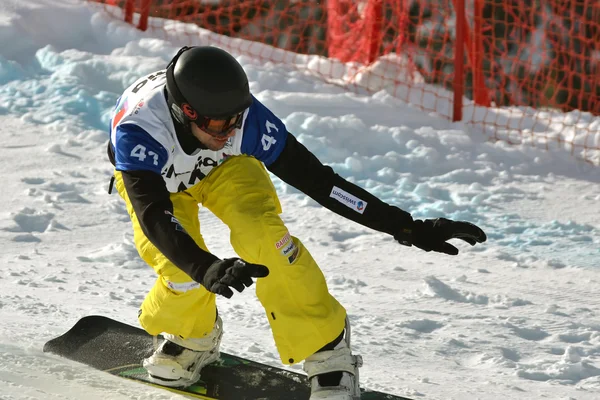 Snowboard di Coppa del mondo FIS Snowboard Croce — Foto Stock