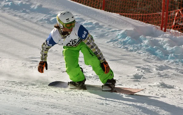 FIS Copa del Mundo de Snowboard Cruz de Snowboard —  Fotos de Stock