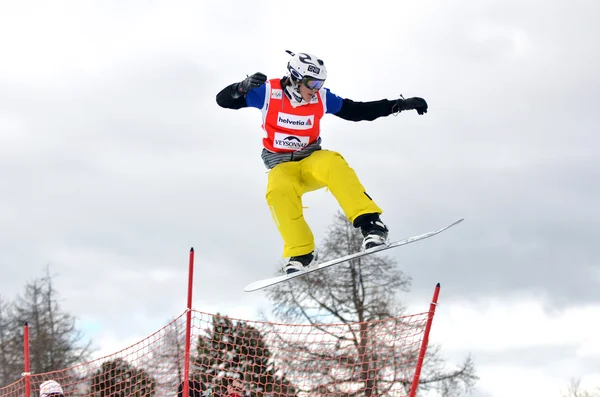 FIS Snowboard World Cup snowboardcross — Stockfoto