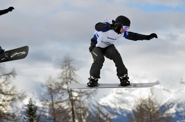 FIS Snowboard Dünya Kupası Snowboard kros — Stok fotoğraf