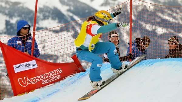 Snowboard di Coppa del mondo FIS Snowboard Croce — Foto Stock