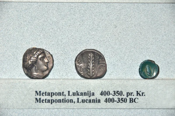 Монеты Древней Греции — стоковое фото