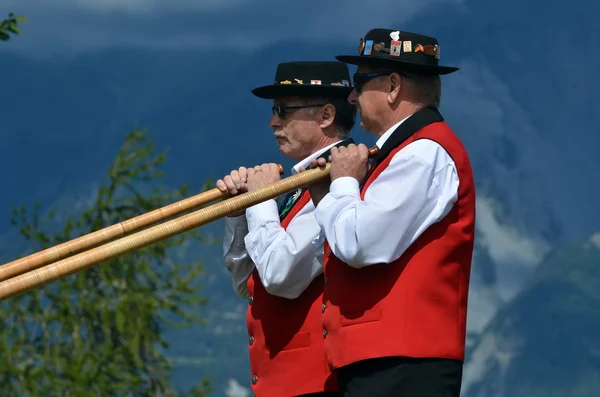 Alpine Horn Festival — Stock Photo, Image