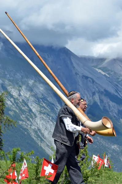 Alpine Horn Festival — Stockfoto