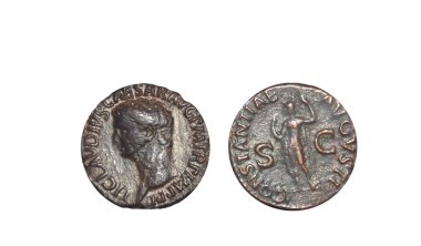 Ancient Roman coins clipart
