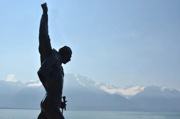 Estatua de bronce de Freddie Mercury — Foto de Stock