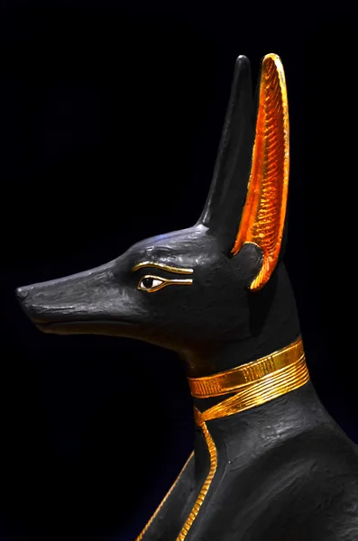 Starověké egyptské socha Anubis — Stock fotografie