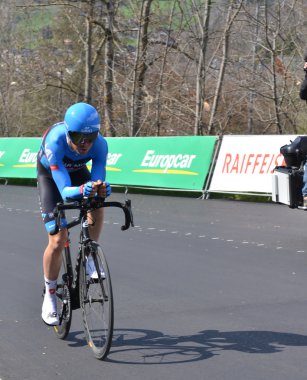 Tour de Romandie üzerinde profesyonel bisikletçi