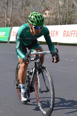 Profesional cyclist on Tour de Romandie 2013