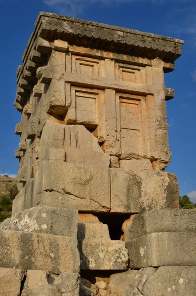 Lycian pillar tomb — Stock Photo, Image