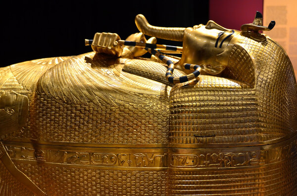 Tutankhamun's gold sarcophagus