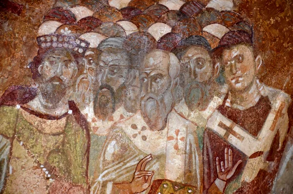 Detalii dintr-o frescă bizantină antică — Fotografie, imagine de stoc