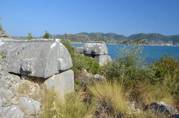 Antiche tombe greche — Foto Stock