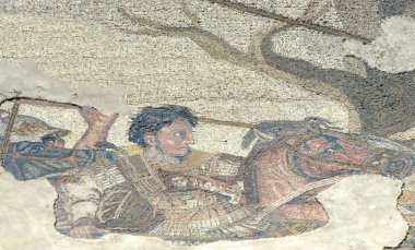 Ancient roman mosaic clipart