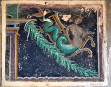 Imitation of ancient roman mosaic