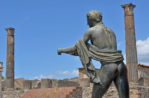 Estatua de bronce romano antiguo — Foto de Stock