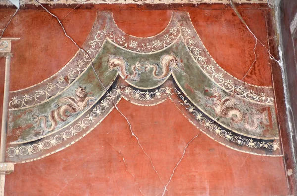 Antiguo fresco romano — Foto de Stock