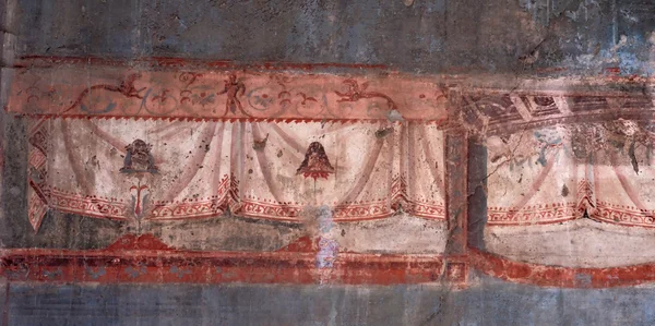 Сложная римская фреска — стоковое фото