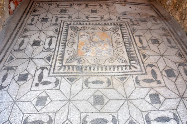 Antico pavimento a mosaico romano — Foto Stock