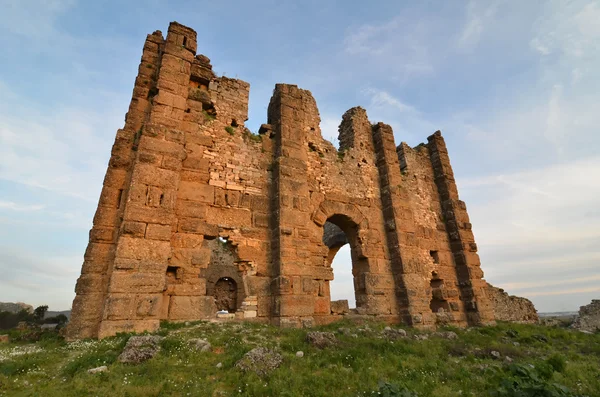 Aspendos antik Bizans Bazilikası — Stok fotoğraf