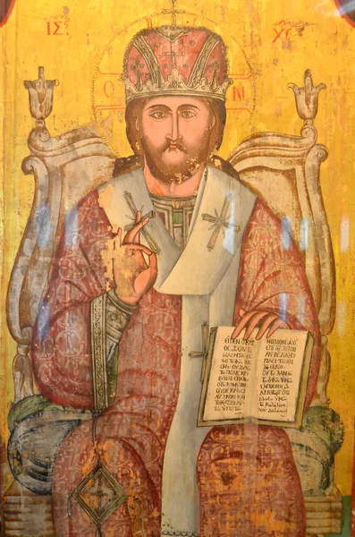 Antigua pintura al óleo bizantina —  Fotos de Stock
