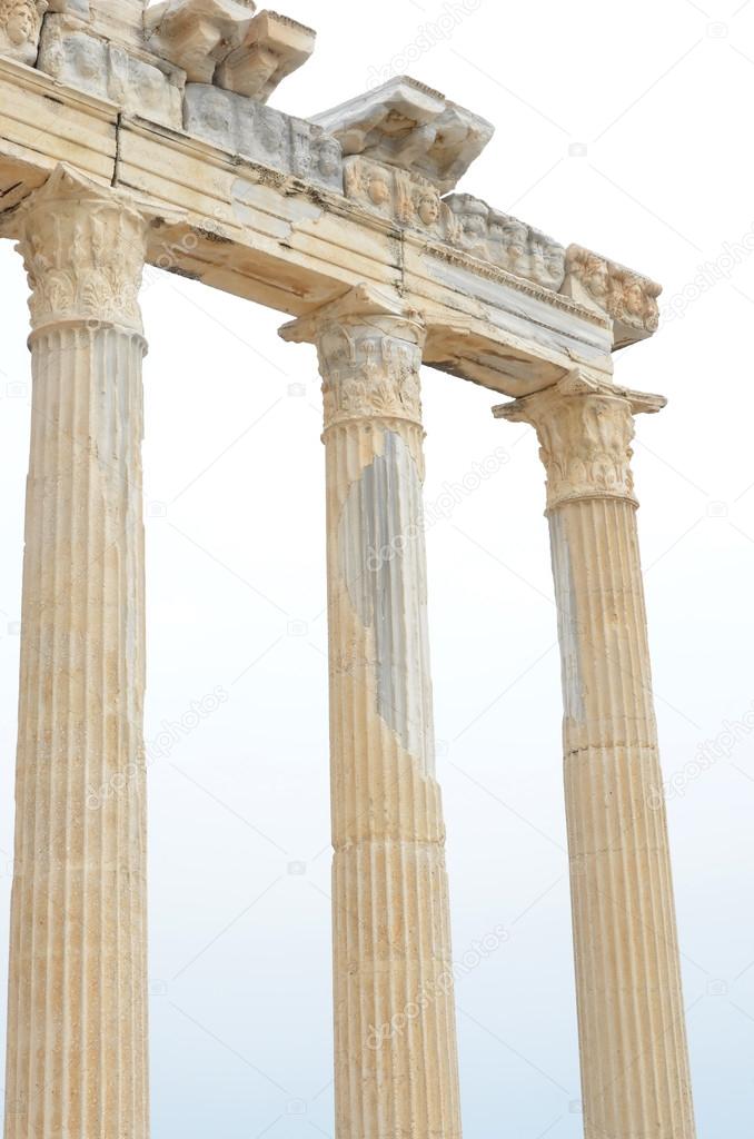 Elegant remains of a greek temple