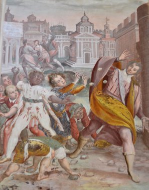 Картина, постер, плакат, фотообои "фреска xvii века фрески изображение", артикул 83396598